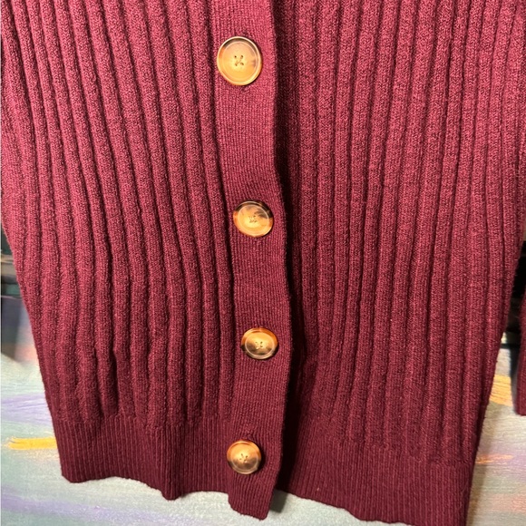 Loft Large Button-up Cardigan- Gently Preloved Sweater - Picture 2 of 5